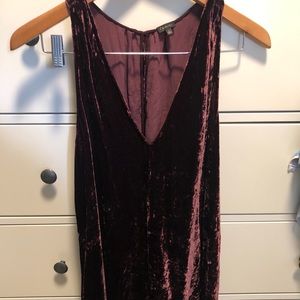 Aritzia velvet dress
